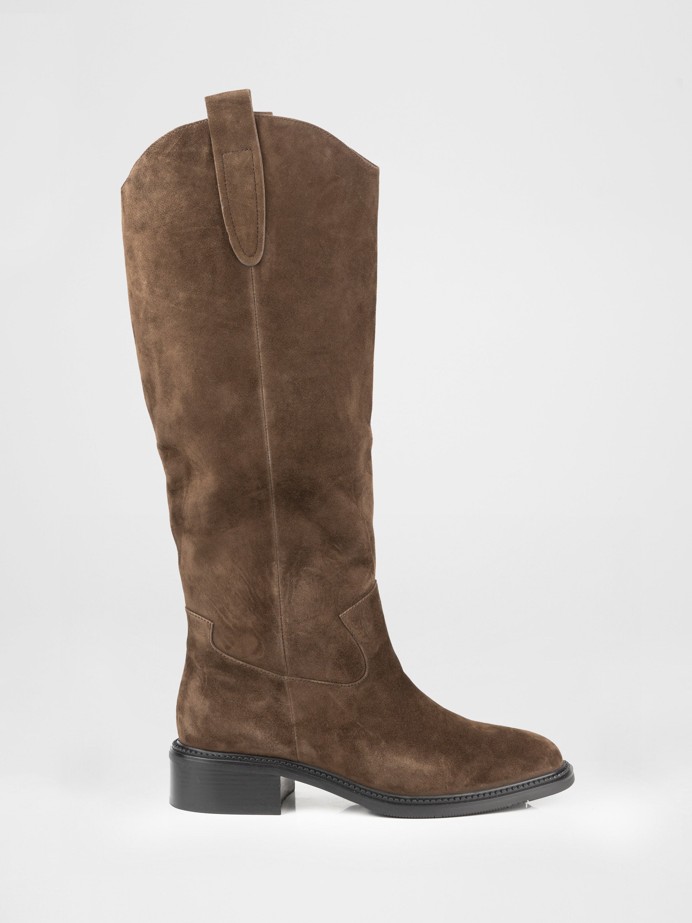 Suede choboti at the brown coloree