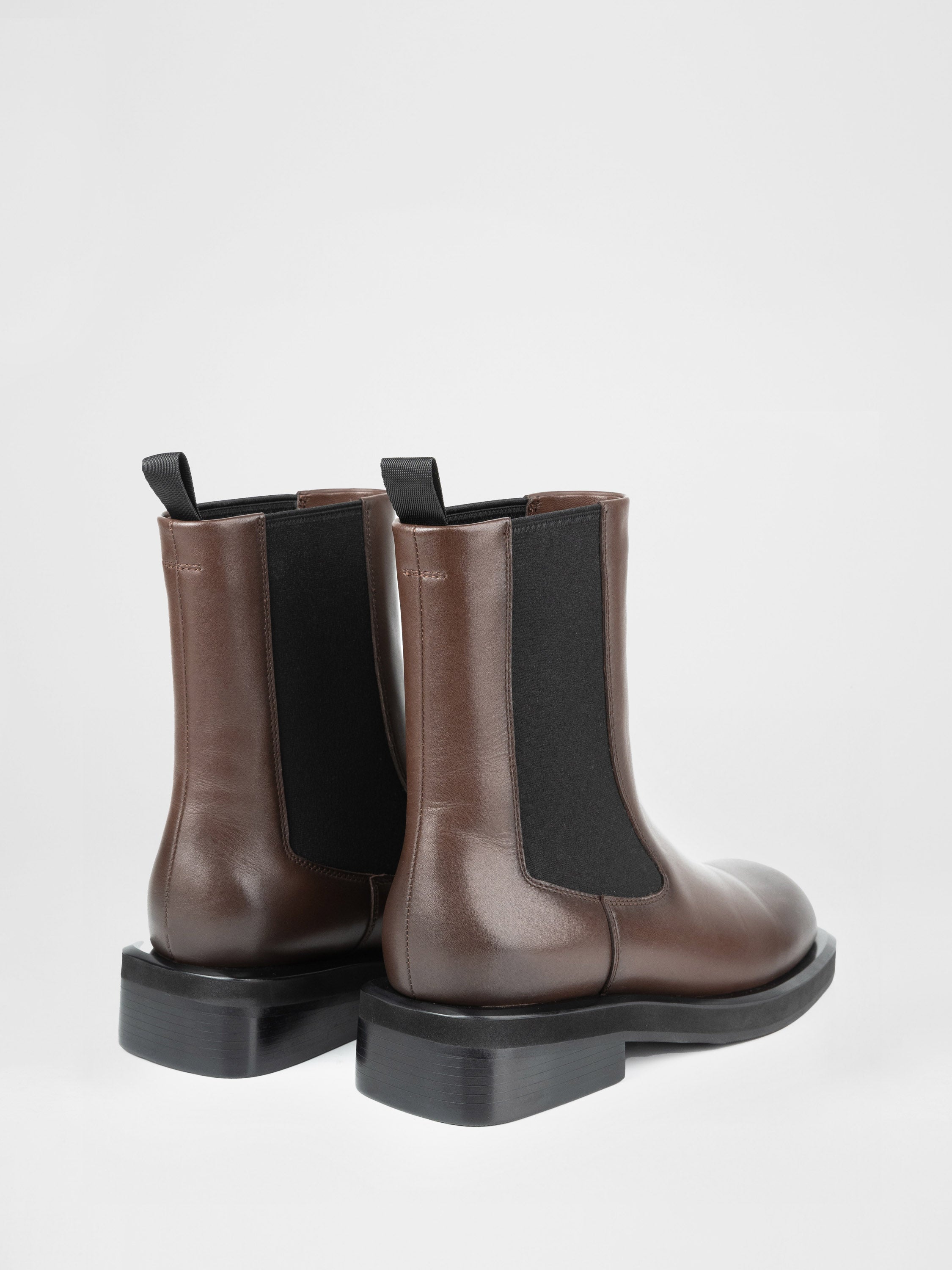 Brown leather Chelsea boots