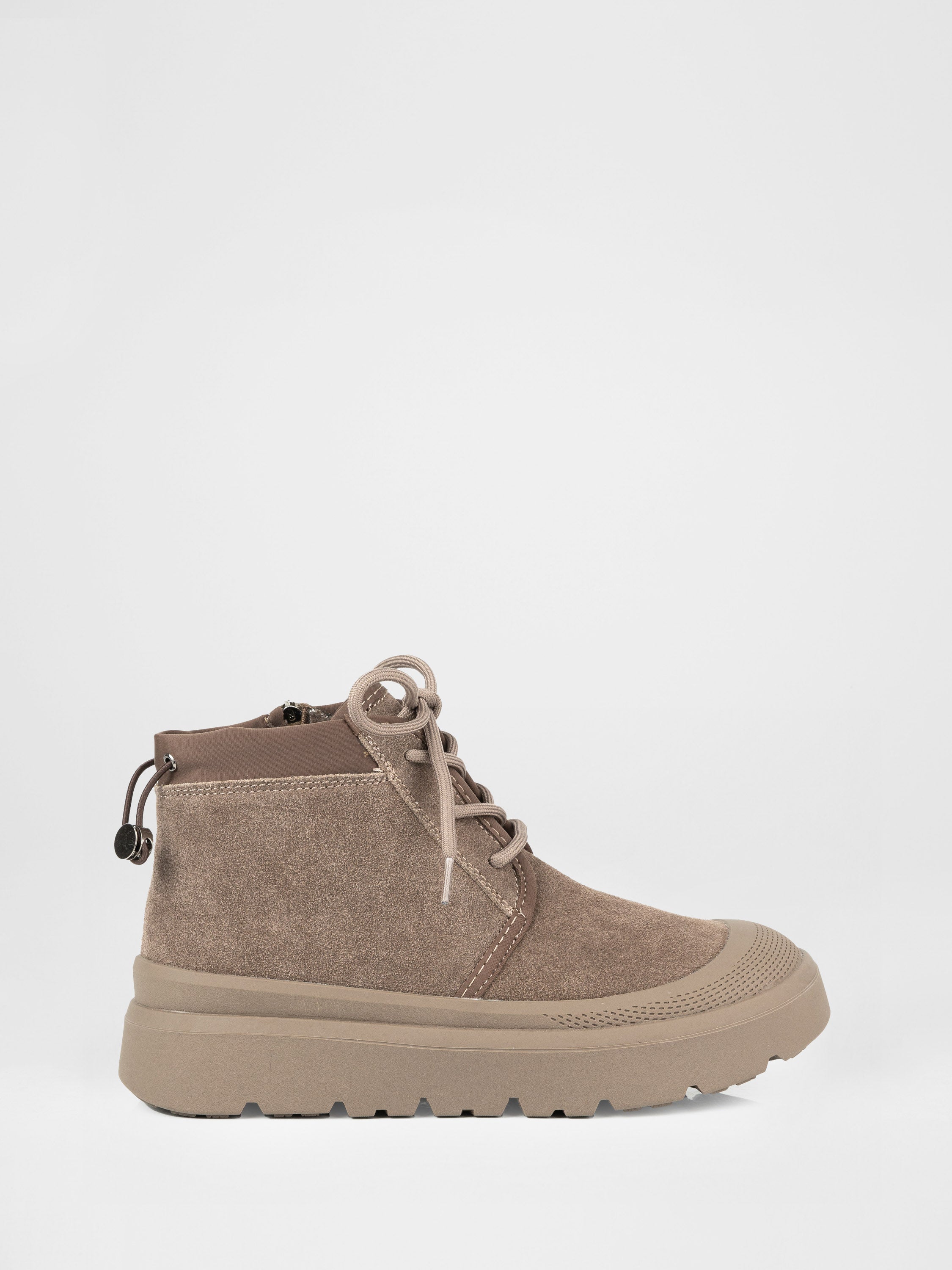 Botas de ante color beige