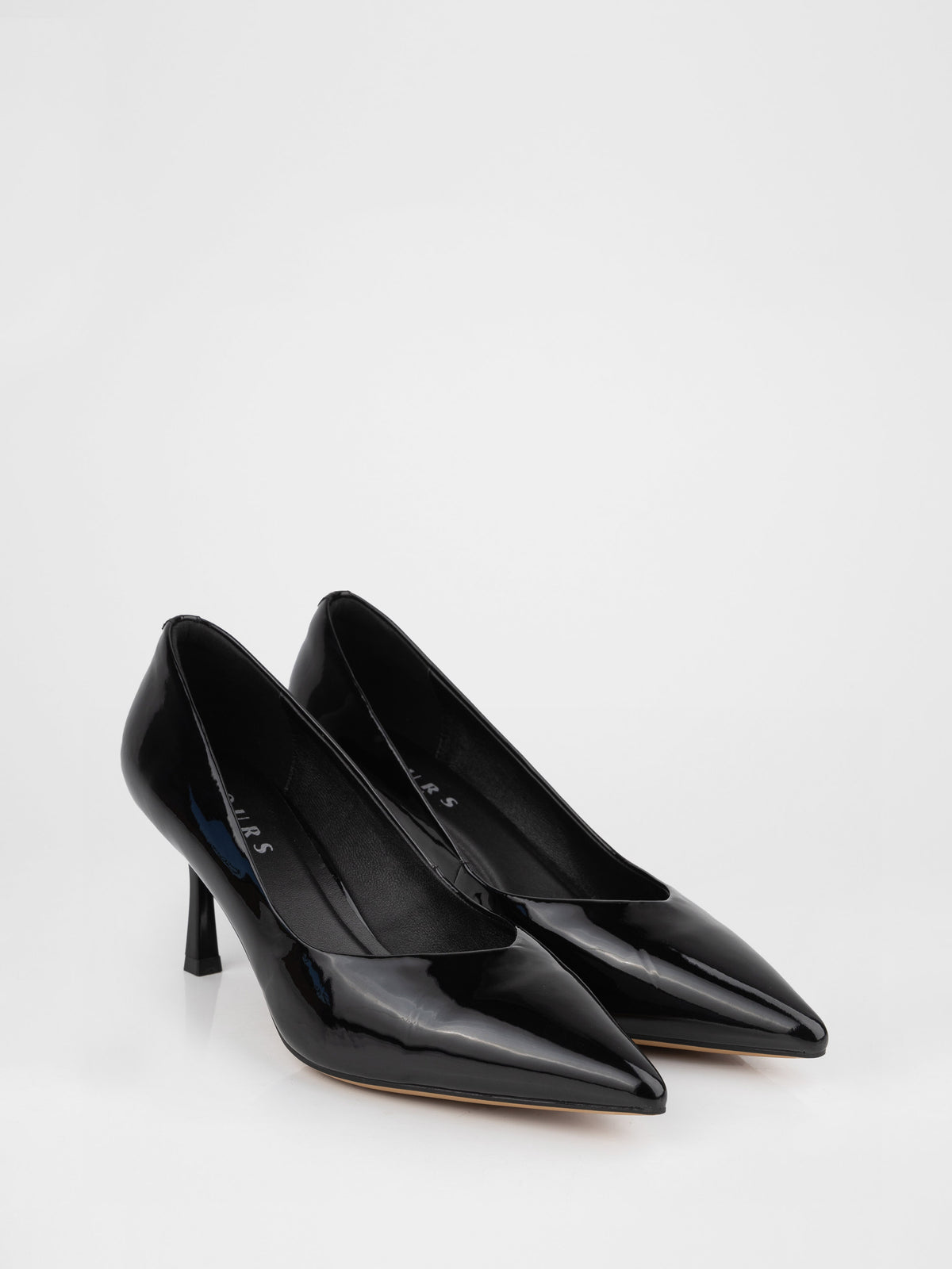 Black Patent Stiletto Pumps