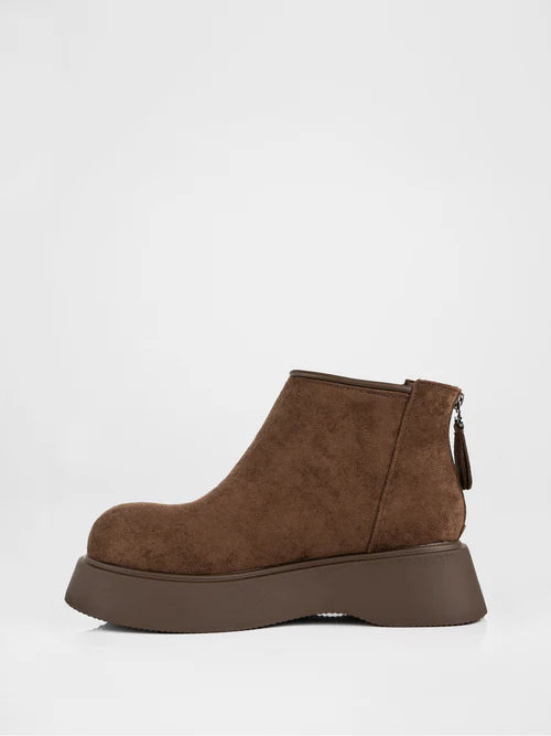 Botas marrones de plataforma gruesa