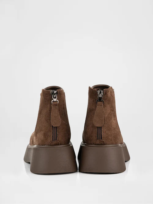 Botas marrones de plataforma gruesa