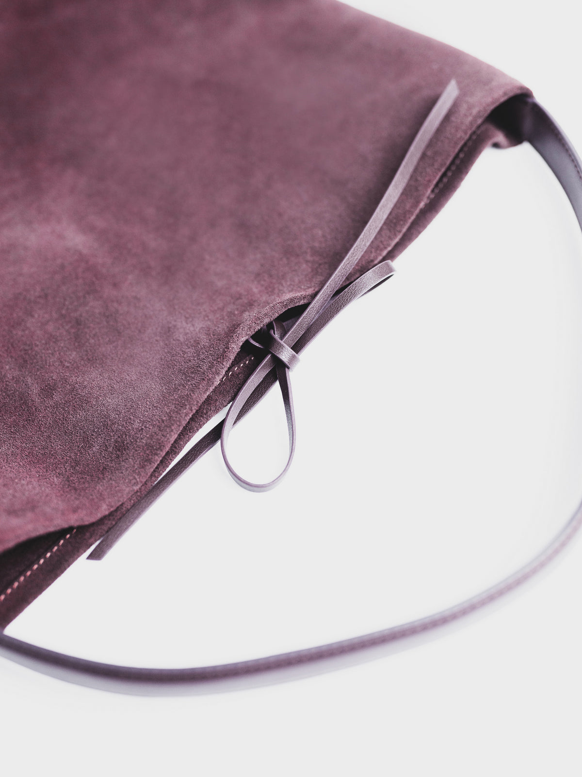 The Bexbury Suede Bag - Burgundy