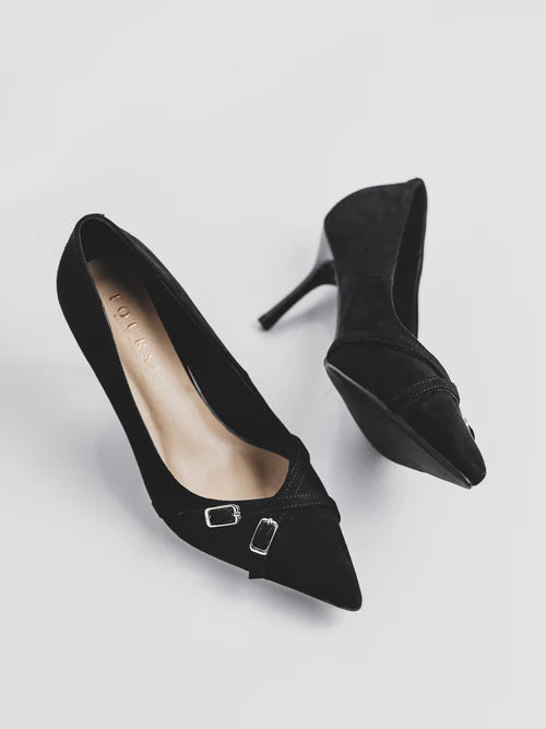 Tacones decorados con tiras