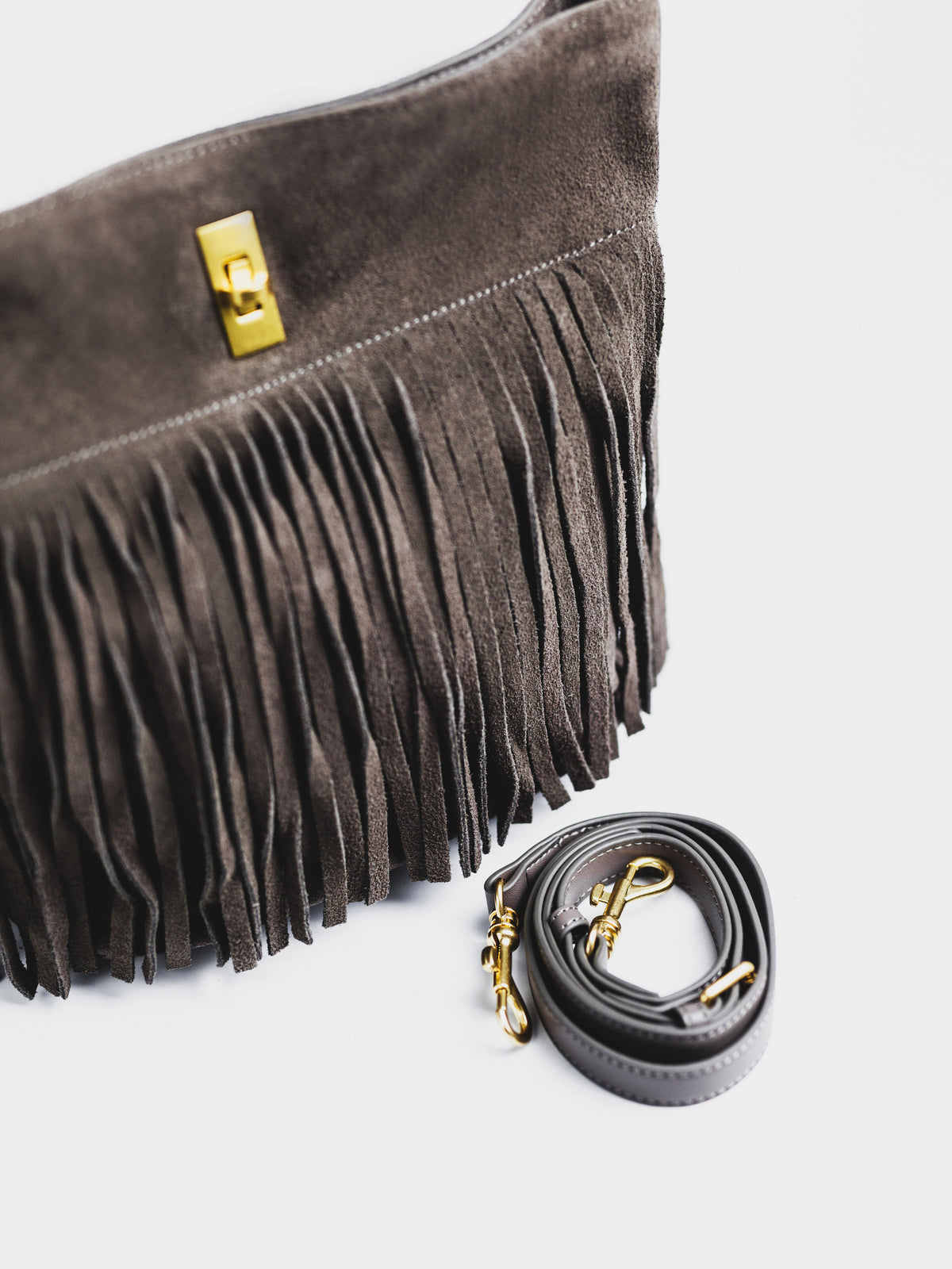 The Marlowe Tassel Bag - Grey