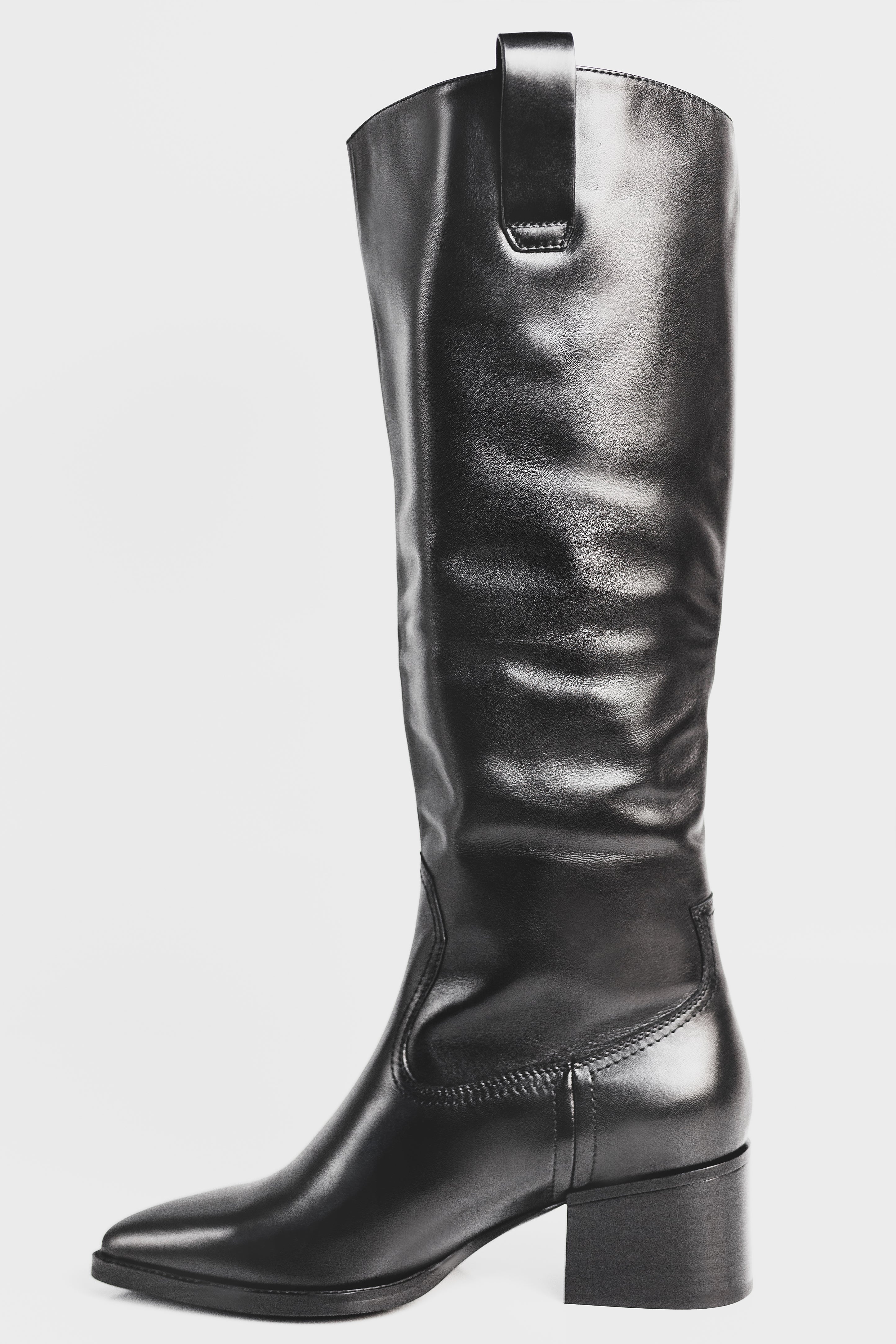 The Elise Leather Cowboy Boots