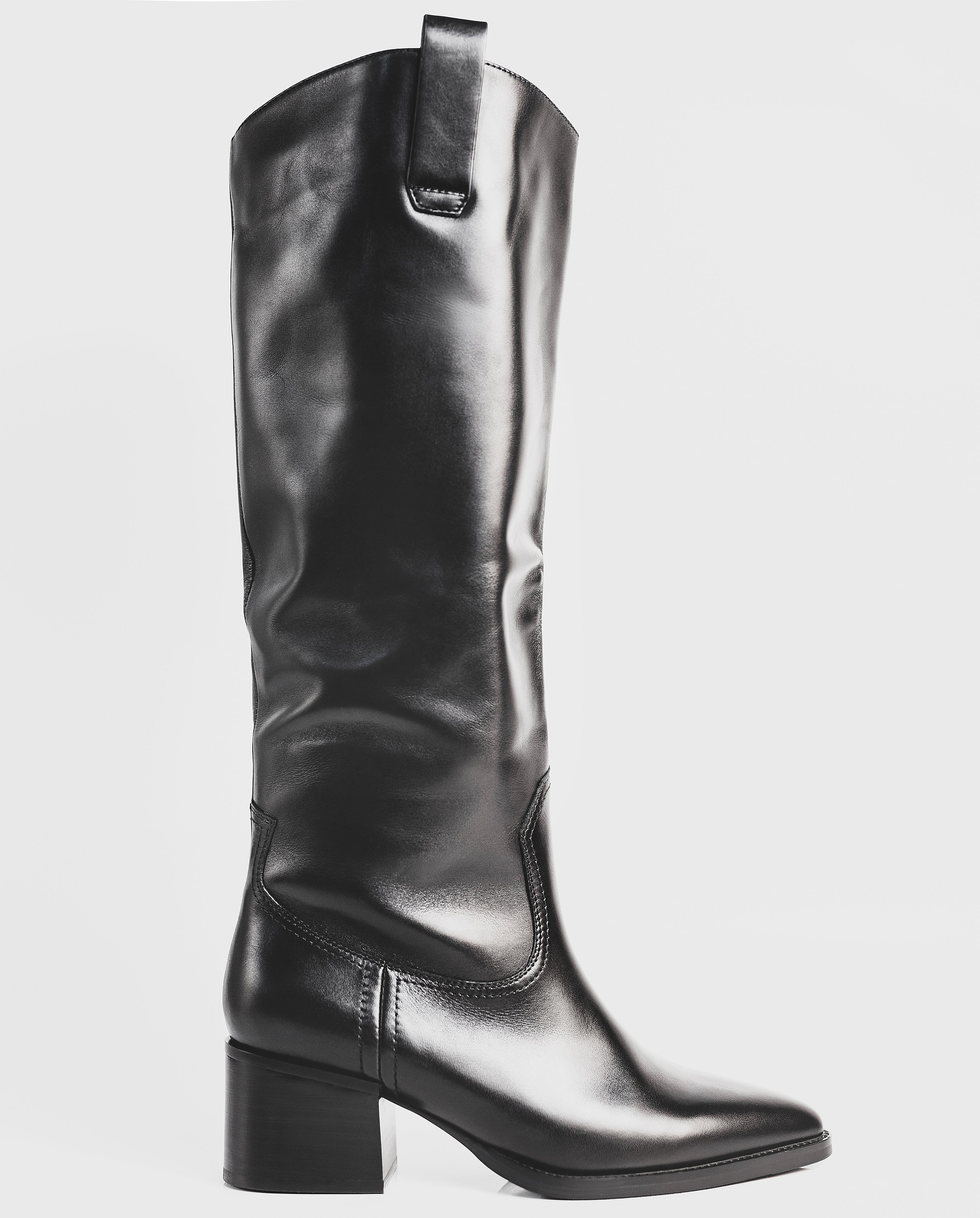 The Elise Leather Cowboy Boots