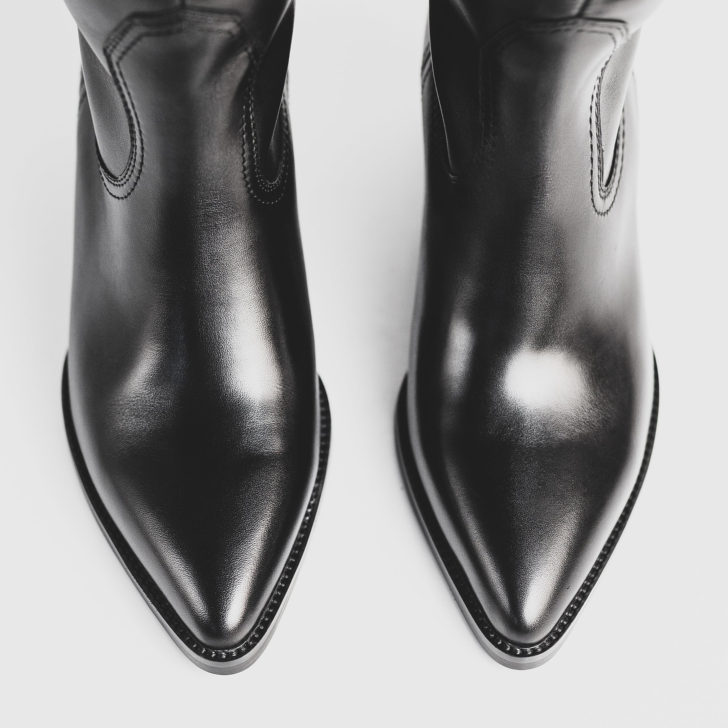 The Elise Leather Cowboy Boots