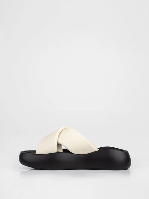 Sabo flip flops in milk color