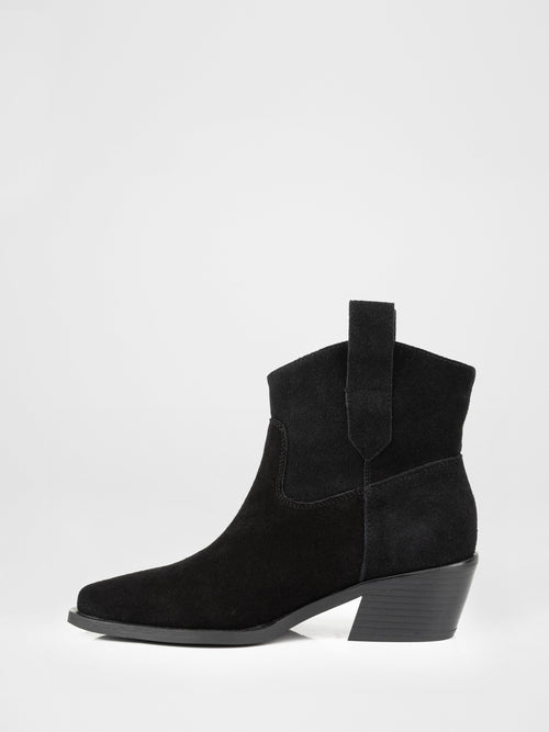 Black Suede Cowboy Boots