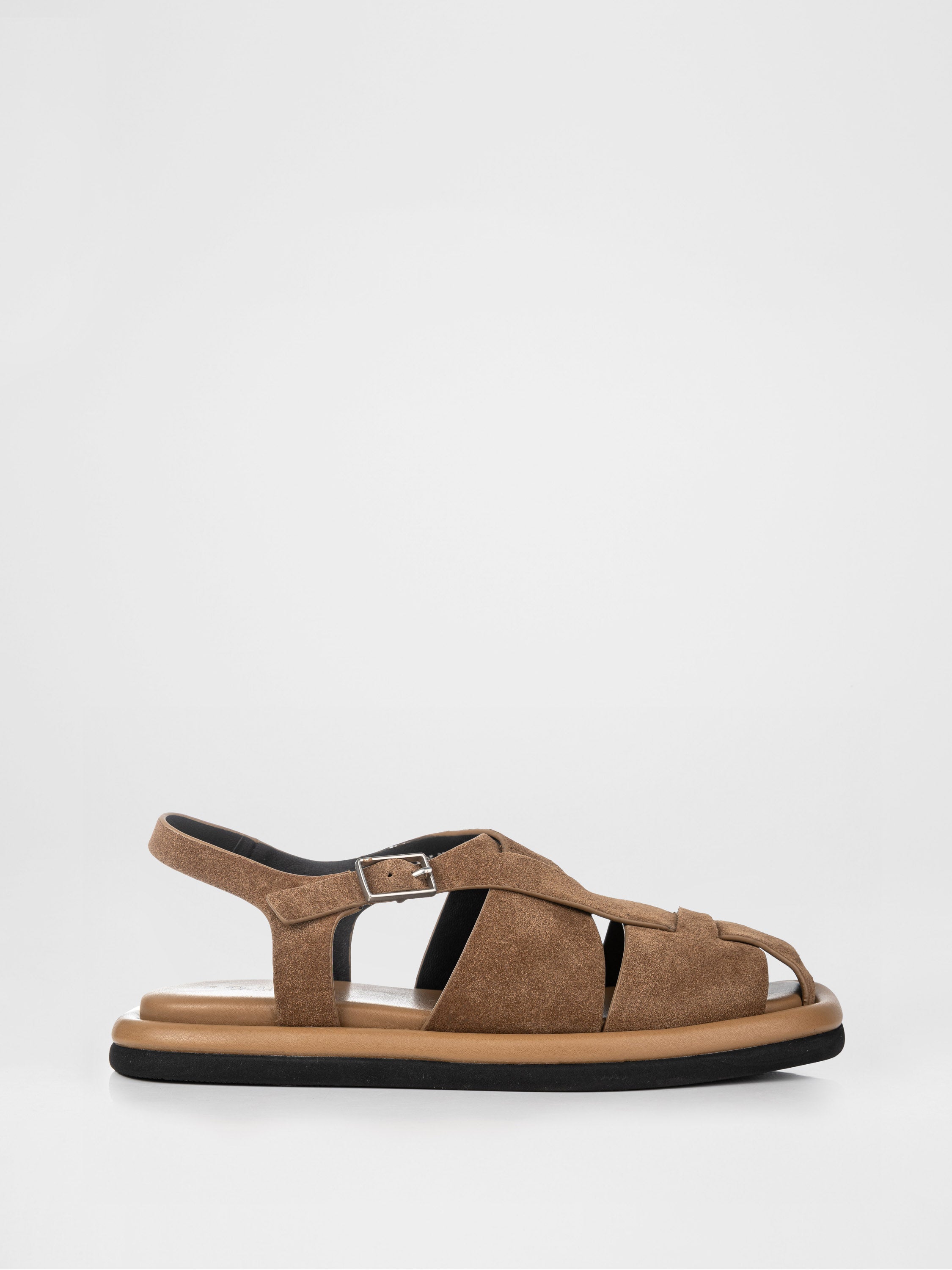 Sandalias de ante genuino en color beige