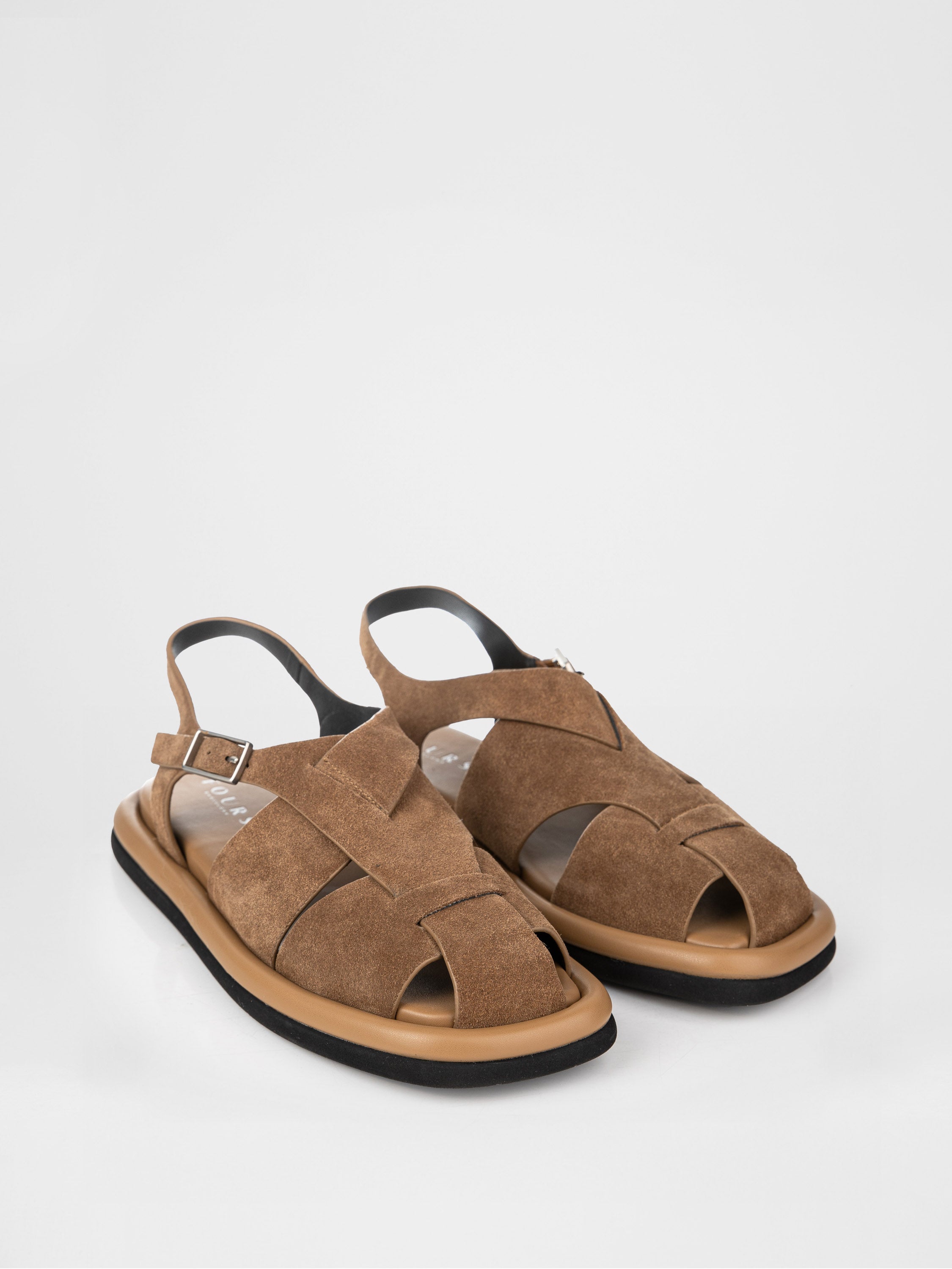 Sandalias de ante genuino en color beige