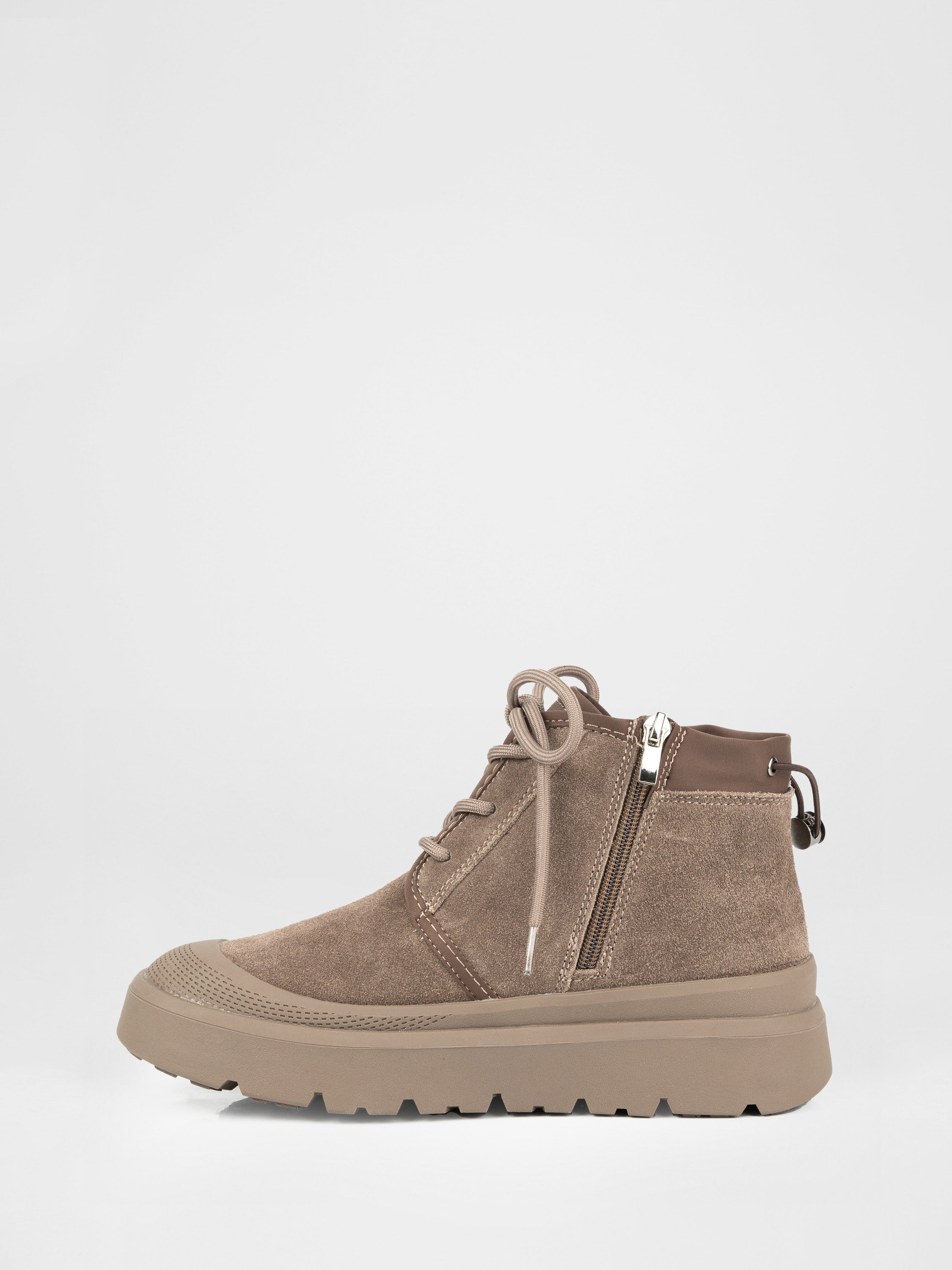 Botas de ante color beige