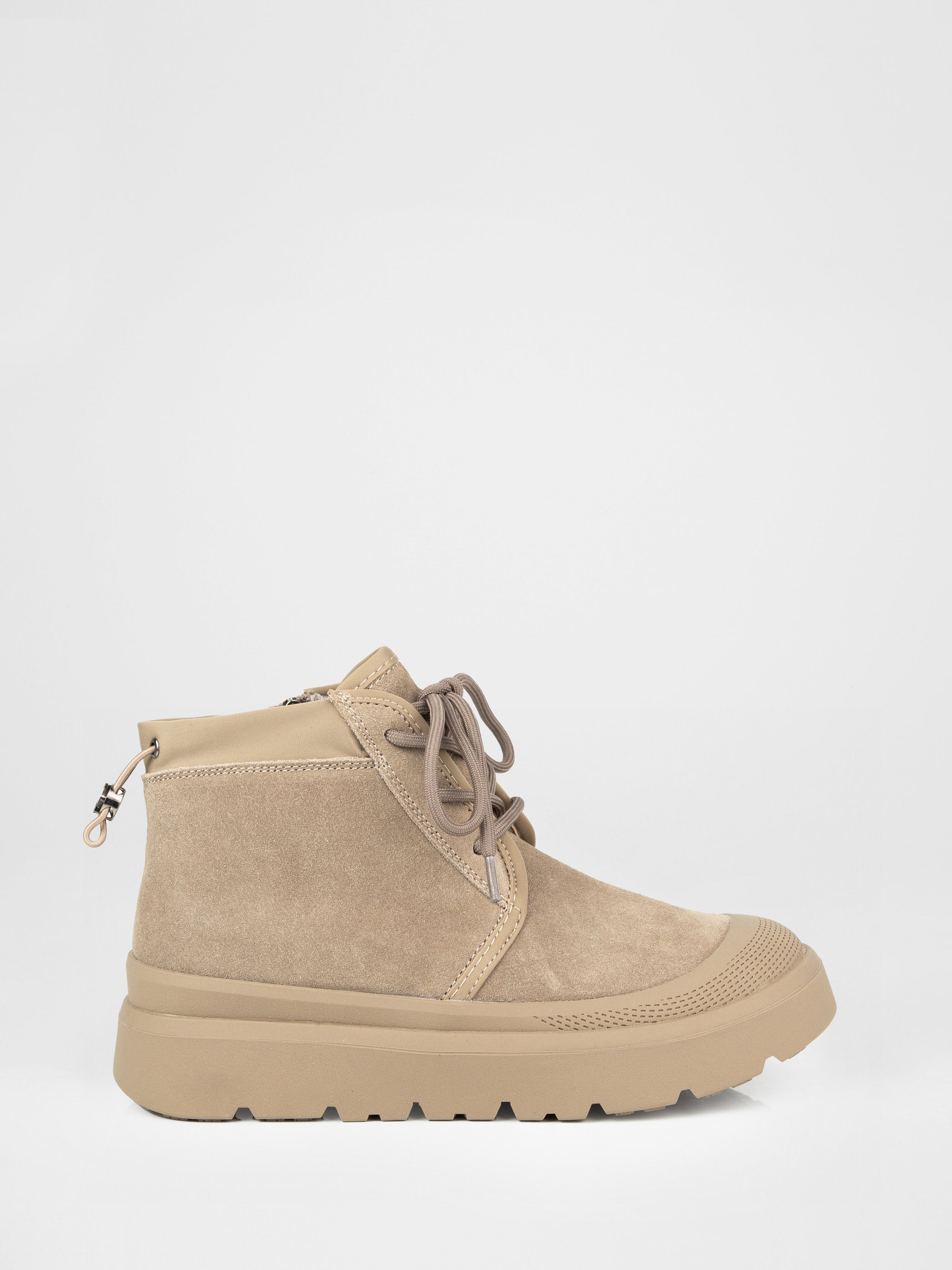 Botas de ante beige