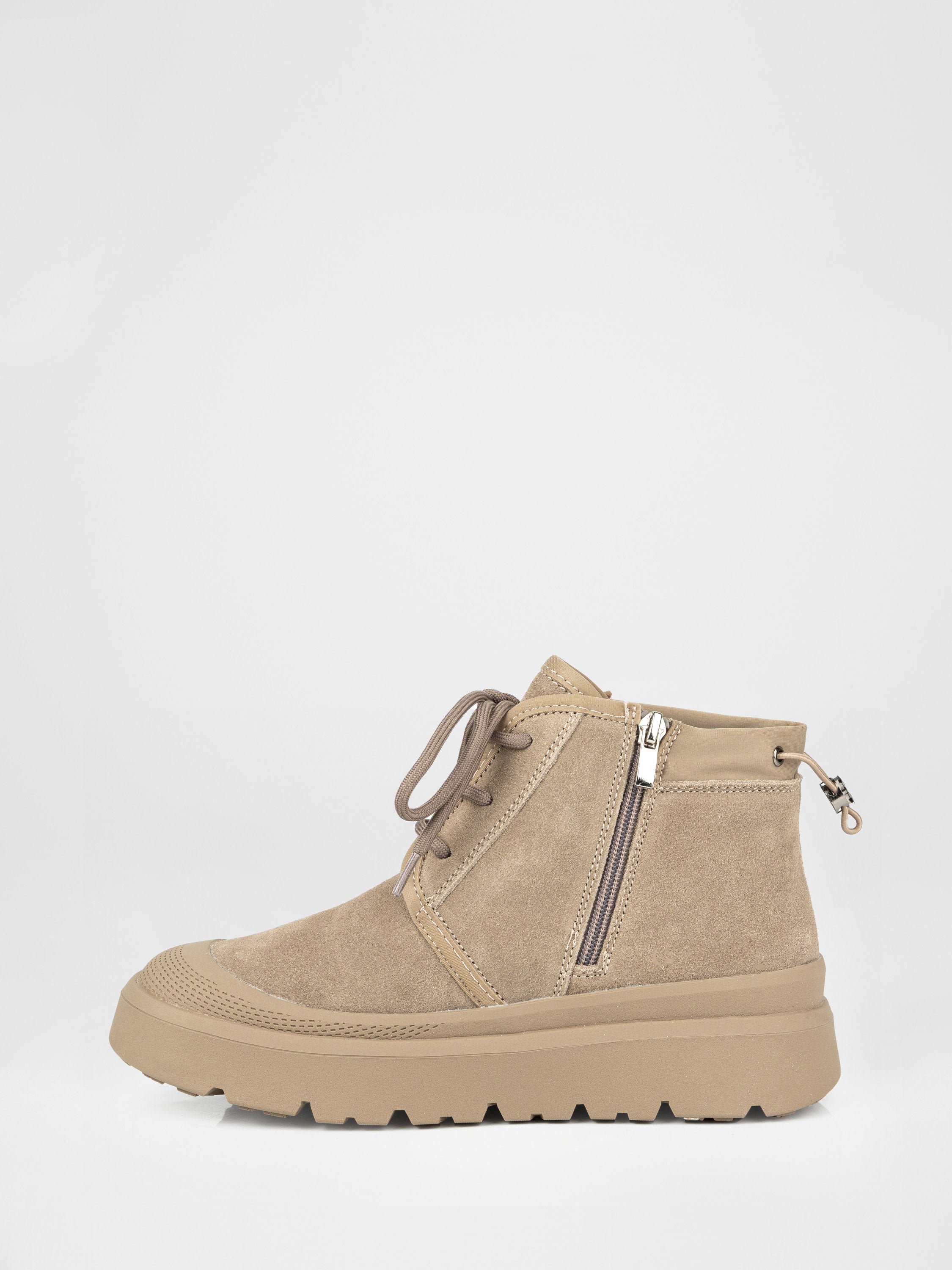 Botas de ante beige