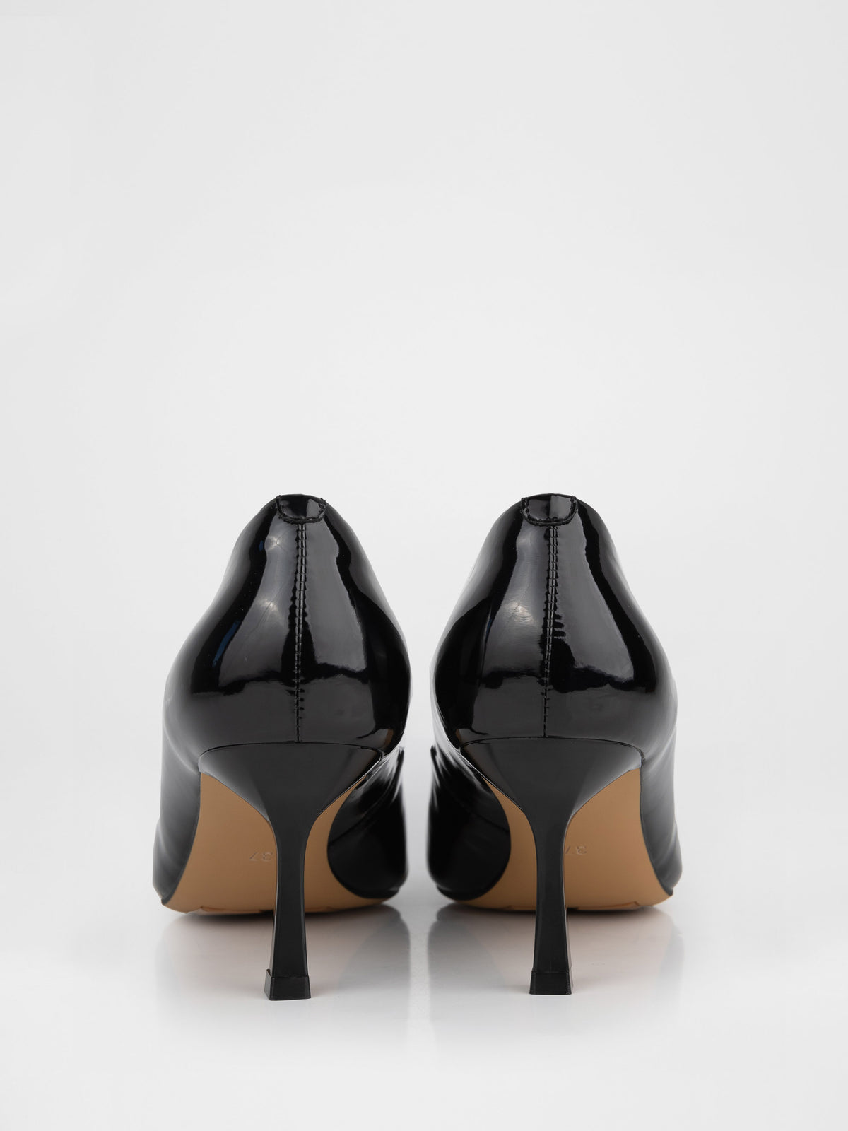 Black Patent Stiletto Pumps