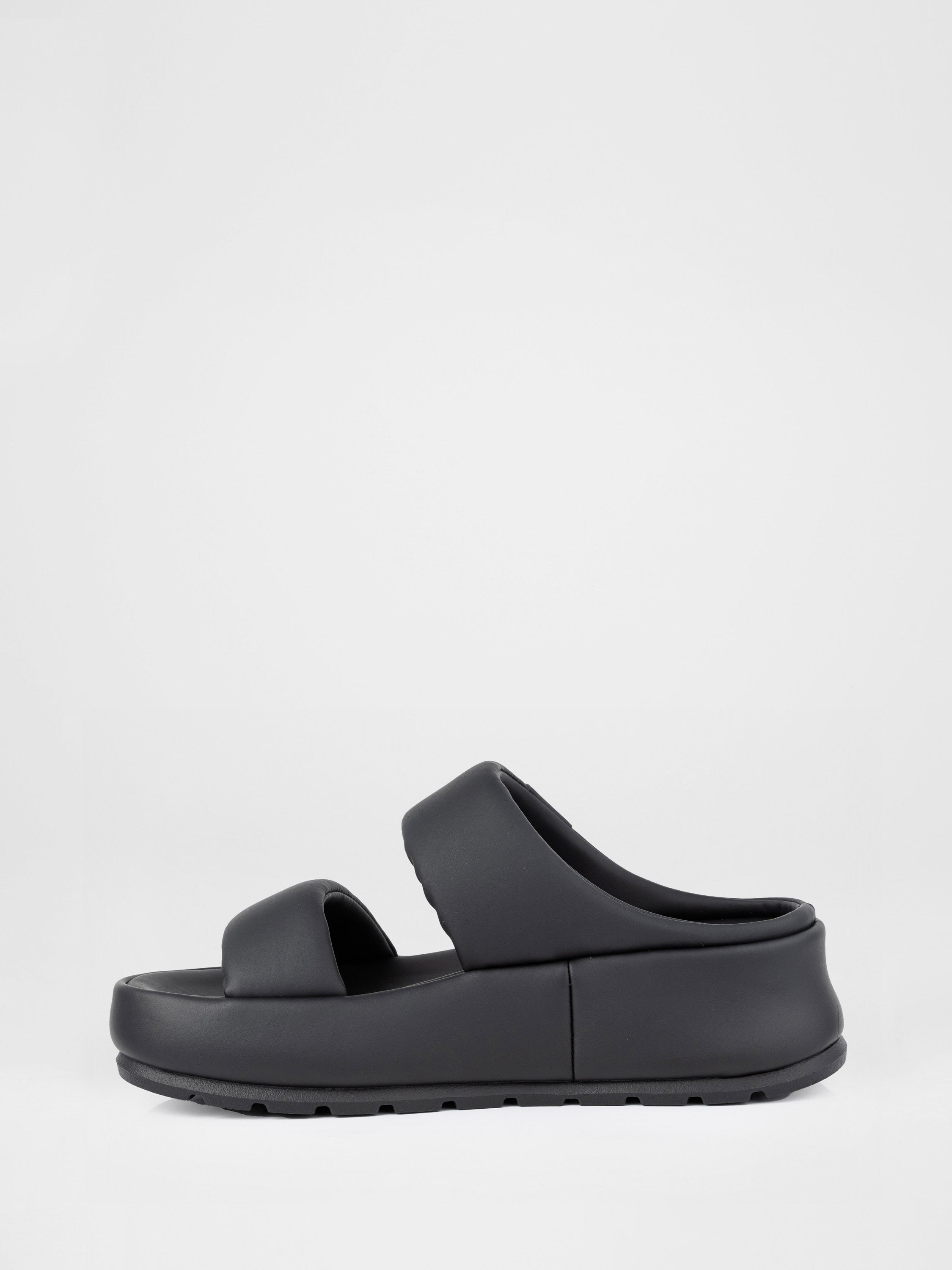 Black clogs with thick soles