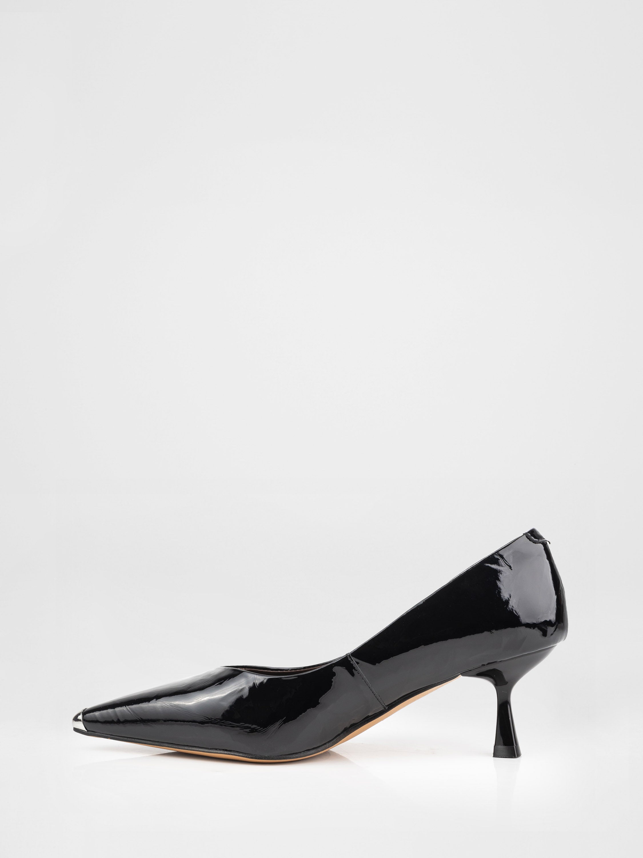Black pumps with metallic detailing