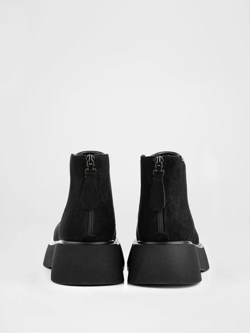 Black chunky platform boots